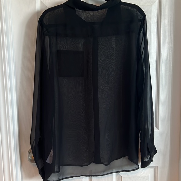 Ricki’s See-Through Long Sleeve Dress Shirt - Picture 4 of 5